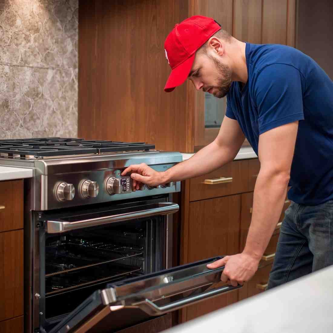 Cooking range repair expert fixing oven and burners in Mumbai home